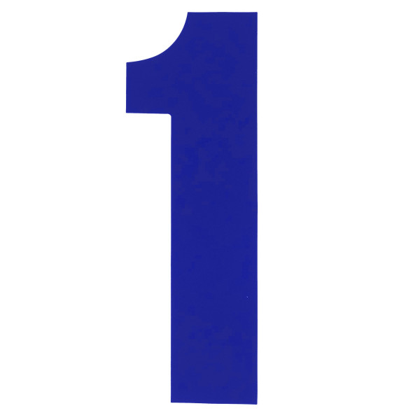 bike it Bike it 8 inch race numbers blue - #1
